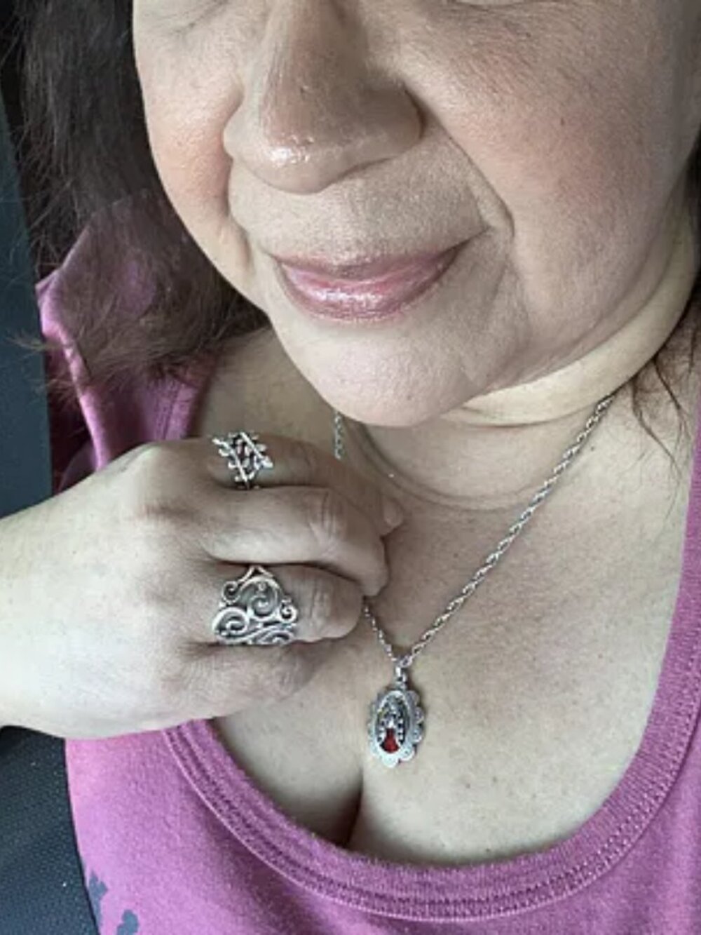 James Avery Enamel Virgin of Guadalupe Charm